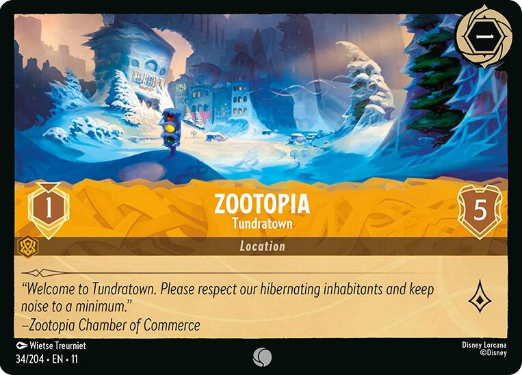 Zootopia - Tundratown (34/204) [Winterspell] Lorcana Single Disney | Red Claw Gaming