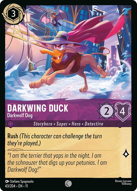 Darkwing Duck - Darkwolf Dog (43/204) [Winterspell] Lorcana Single Disney | Red Claw Gaming