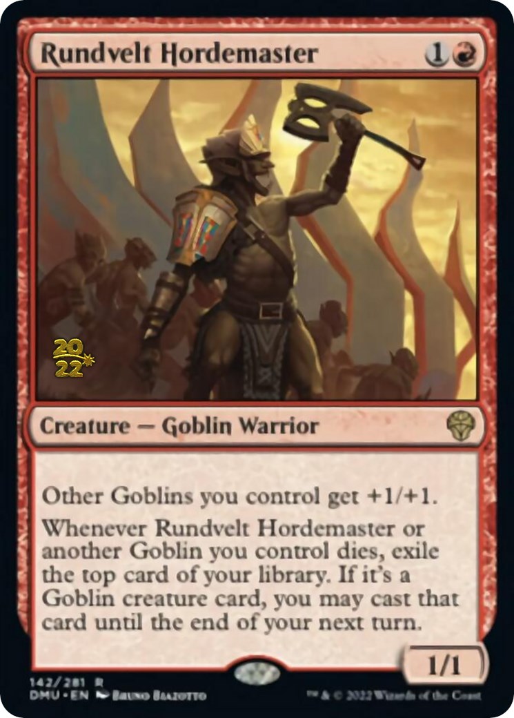 Rundvelt Hordemaster [Dominaria United Prerelease Promos] MTG Single Magic: The Gathering | Red Claw Gaming
