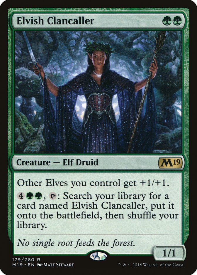 Elvish Clancaller [Core Set 2019] MTG Single Magic: The Gathering | Red Claw Gaming