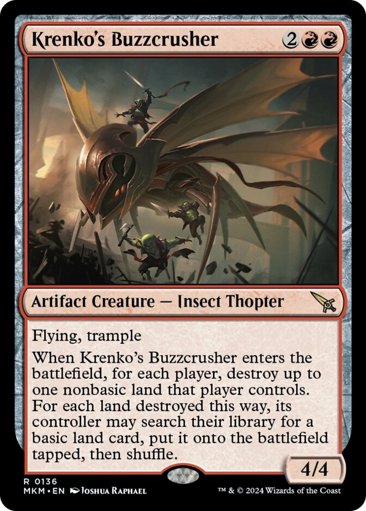 Krenko's Buzzcrusher [Murders at Karlov Manor] MTG Single Magic: The Gathering    | Red Claw Gaming