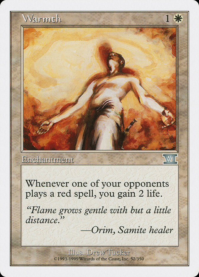 Warmth [Classic Sixth Edition] MTG Single Magic: The Gathering | Red Claw Gaming