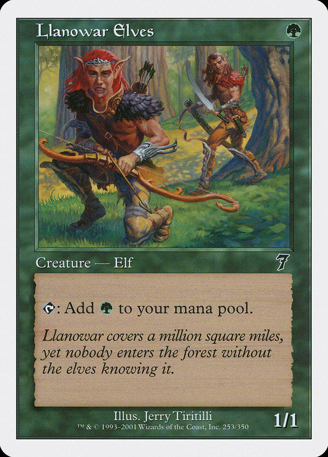 Llanowar Elves [Seventh Edition] MTG Single Magic: The Gathering | Red Claw Gaming
