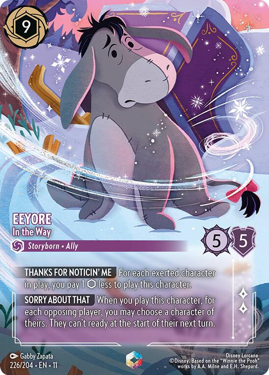 Eeyore - In the Way (Enchanted) (226/204) [Winterspell] Lorcana Single Disney | Red Claw Gaming