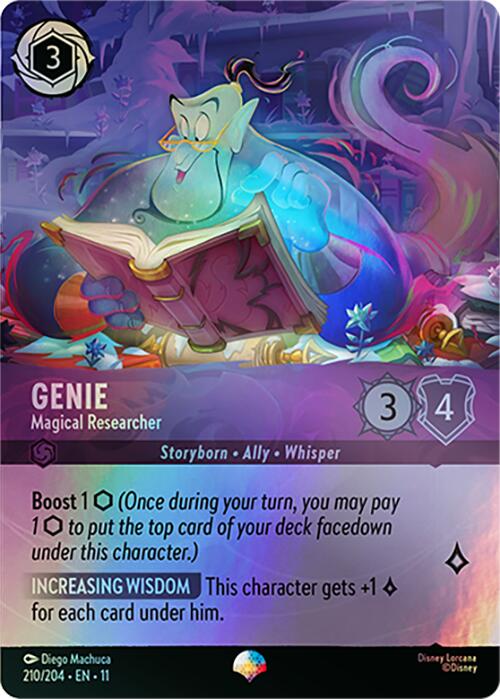 Genie - Magical Researcher (Epic) (210/204) [Winterspell] Lorcana Single Disney | Red Claw Gaming
