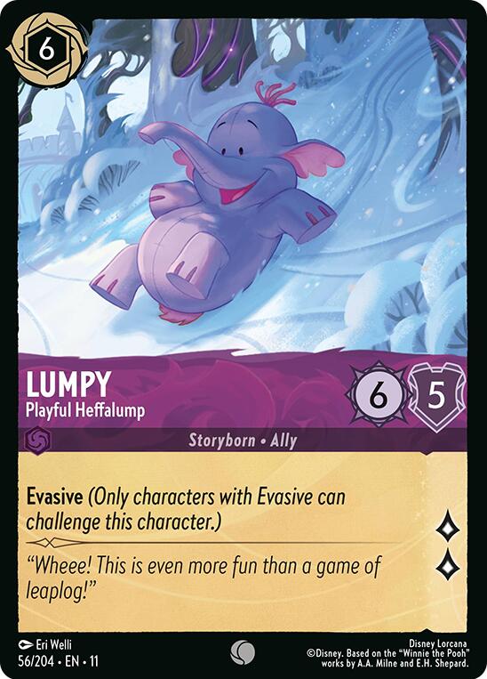 Lumpy - Playful Heffalump (56/204) [Winterspell] Lorcana Single Disney | Red Claw Gaming
