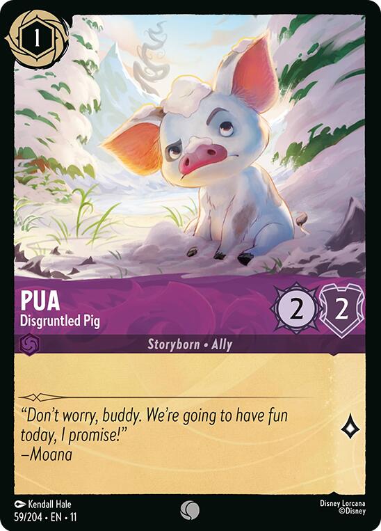 Pua - Disgruntled Pig (59/204) [Winterspell] Lorcana Single Disney | Red Claw Gaming