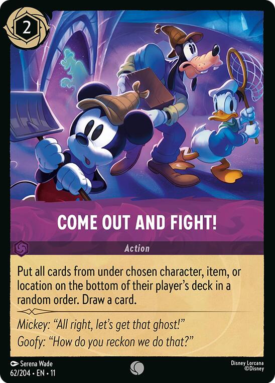 Come Out and Fight! (62/204) [Winterspell] Lorcana Single Disney | Red Claw Gaming