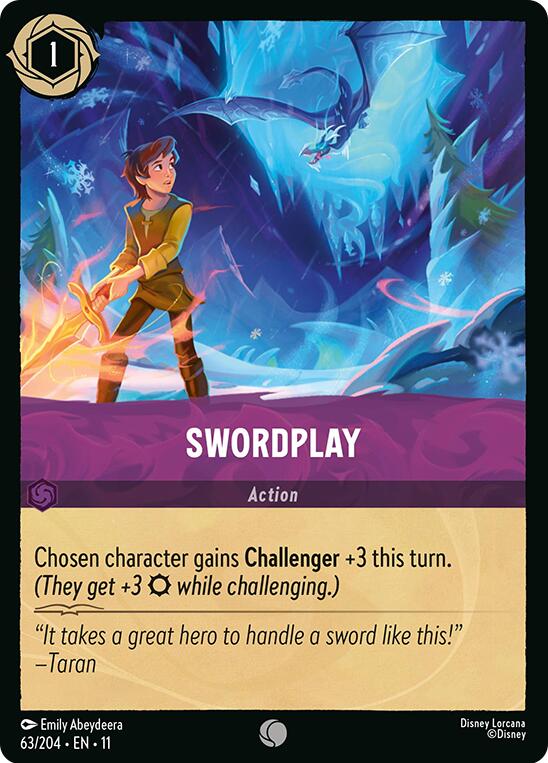 Swordplay (63/204) [Winterspell] Lorcana Single Disney | Red Claw Gaming