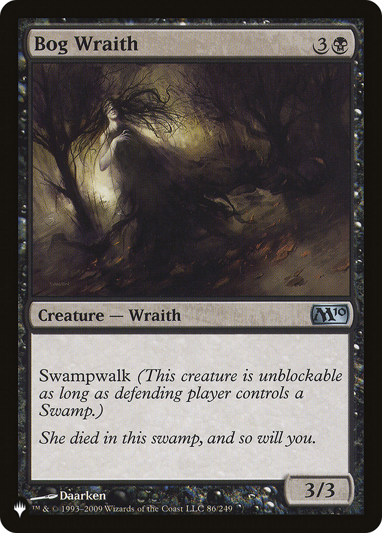 Bog Wraith [The List] MTG Single Magic: The Gathering | Red Claw Gaming