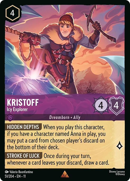 Kristoff - Icy Explorer (51/204) [Winterspell] Lorcana Single Disney | Red Claw Gaming