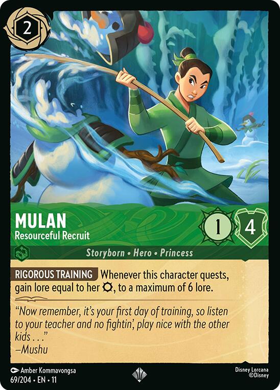 Mulan - Resourceful Recruit (69/204) [Winterspell] Lorcana Single Disney | Red Claw Gaming