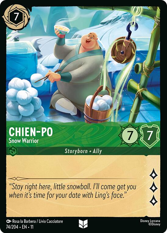 Chien-Po - Snow Warrior (74/204) [Winterspell] Lorcana Single Disney | Red Claw Gaming