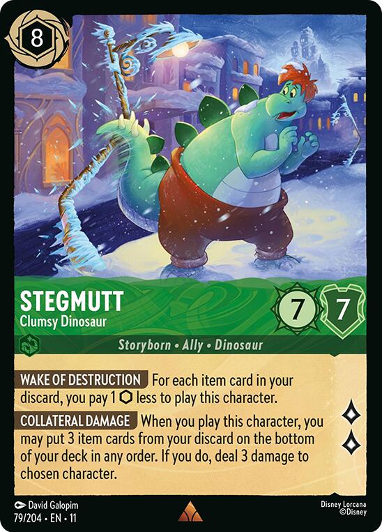Stegmutt - Clumsy Dinosaur (79/204) [Winterspell] Lorcana Single Disney | Red Claw Gaming