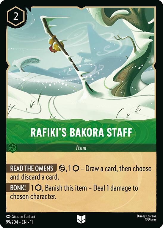 Rafiki's Bakora Staff (99/204) [Winterspell] Lorcana Single Disney | Red Claw Gaming
