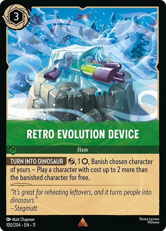 Retro Evolution Device (100/204) [Winterspell] Lorcana Single Disney | Red Claw Gaming