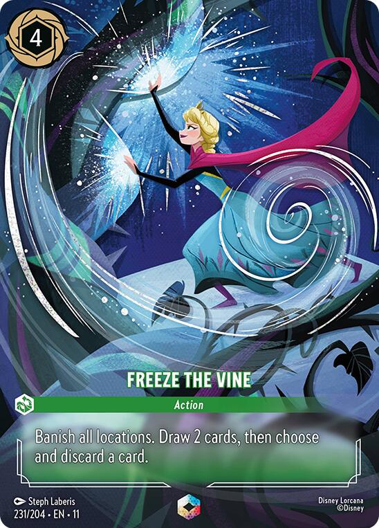 Freeze the Vine (Enchanted) (231/204) [Winterspell] Lorcana Single Disney | Red Claw Gaming