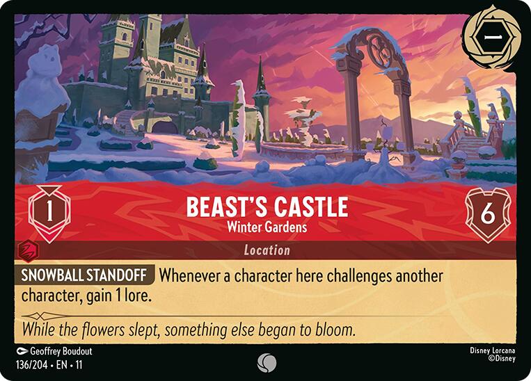 Beast's Castle - Winter Gardens (136/204) [Winterspell] Lorcana Single Disney | Red Claw Gaming