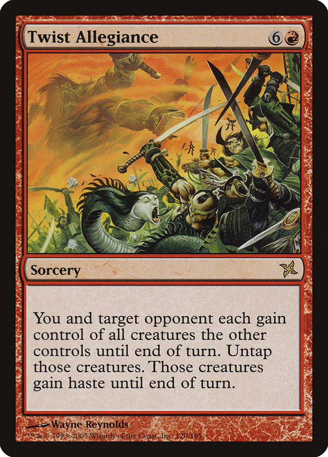 Twist Allegiance [Betrayers of Kamigawa] MTG Single Magic: The Gathering | Red Claw Gaming