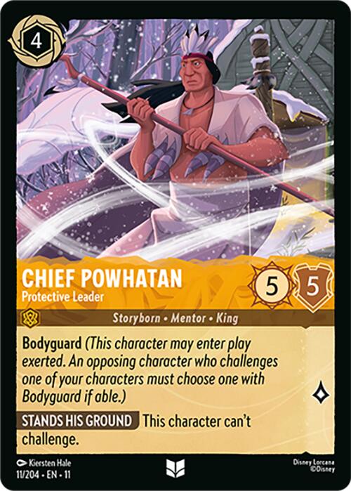 Chief Powhatan - Protective Leader (11/204) [Winterspell] Lorcana Single Disney | Red Claw Gaming