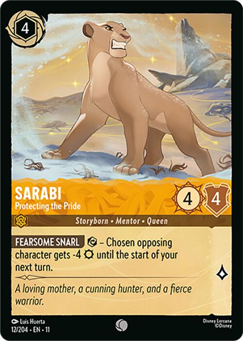 Sarabi - Protecting the Pride (12/204) [Winterspell] Lorcana Single Disney | Red Claw Gaming
