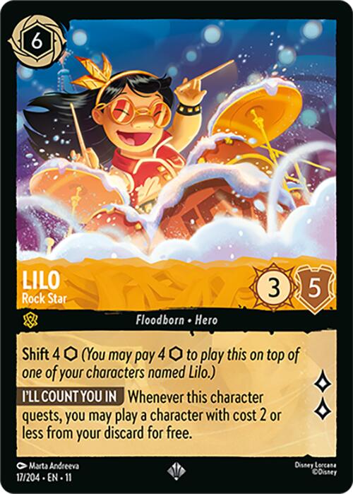 Lilo - Rock Star (17/204) [Winterspell] Lorcana Single Disney | Red Claw Gaming