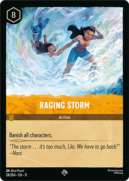Raging Storm (28/204) [Winterspell] Lorcana Single Disney | Red Claw Gaming