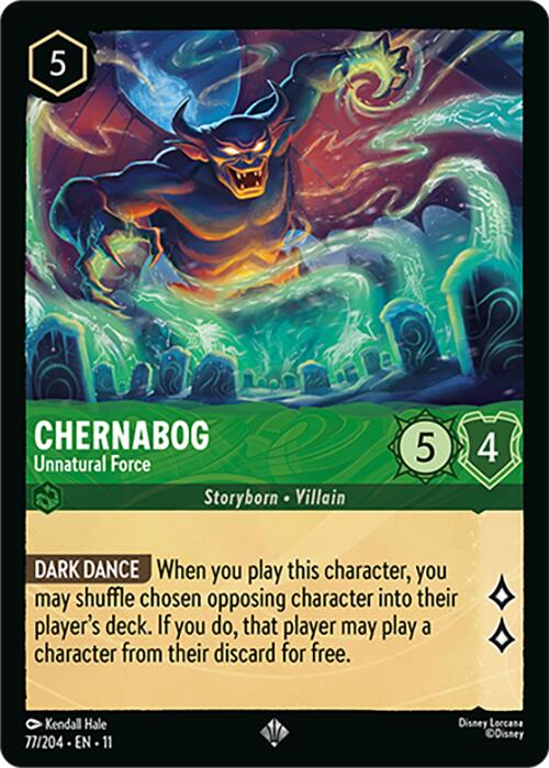 Chernabog - Unnatural Force (77/204) [Winterspell] Lorcana Single Disney | Red Claw Gaming