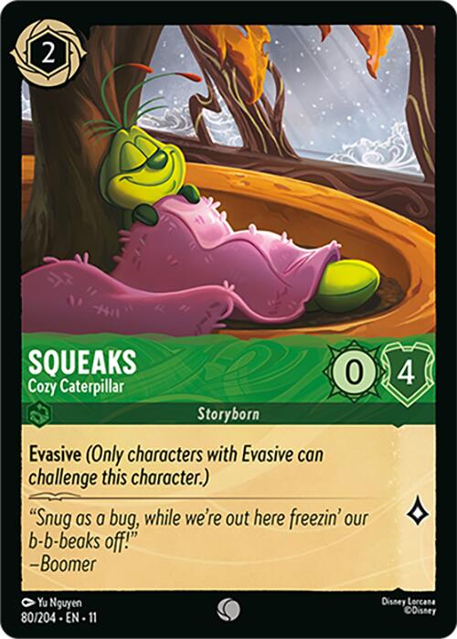 Squeaks - Cozy Caterpillar (80/204) [Winterspell] Lorcana Single Disney | Red Claw Gaming