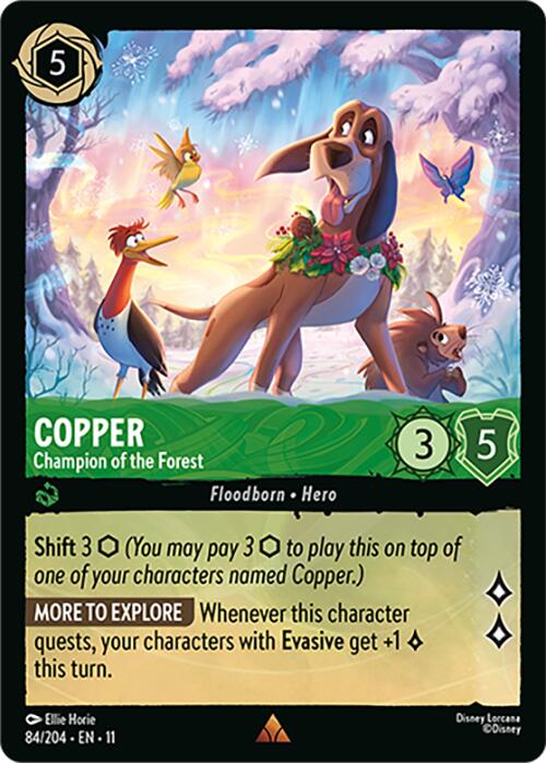 Copper - Champion of the Forest (84/204) [Winterspell] Lorcana Single Disney | Red Claw Gaming