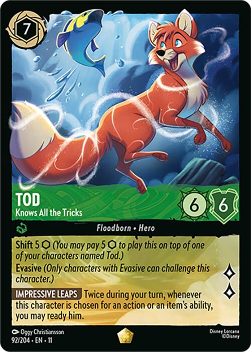 Tod - Knows All the Tricks (92/204) [Winterspell] Lorcana Single Disney | Red Claw Gaming