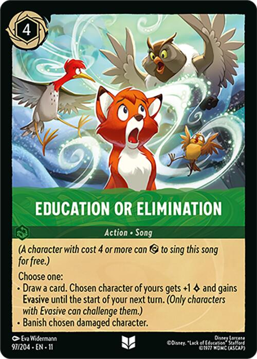 Education or Elimination (97/204) [Winterspell] Lorcana Single Disney | Red Claw Gaming
