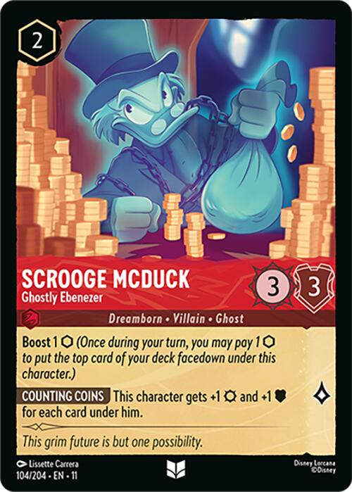 Scrooge McDuck - Ghostly Ebenezer (104/204) [Winterspell] Lorcana Single Disney | Red Claw Gaming