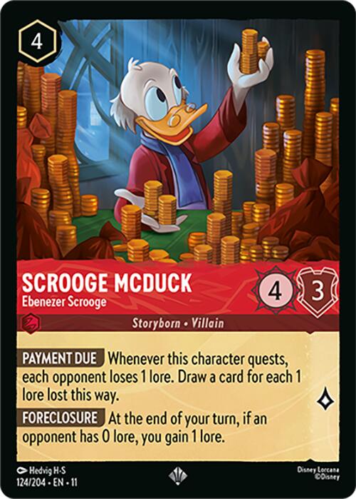 Scrooge McDuck - Ebenezer Scrooge (124/204) [Winterspell] Lorcana Single Disney | Red Claw Gaming