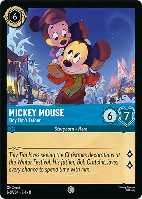 Mickey Mouse - Tiny Tim's Father (140/204) [Winterspell] Lorcana Single Disney | Red Claw Gaming