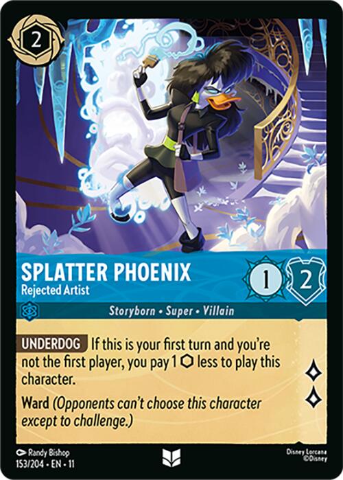 Splatter Phoenix - Rejected Artist (153/204) [Winterspell] Lorcana Single Disney | Red Claw Gaming