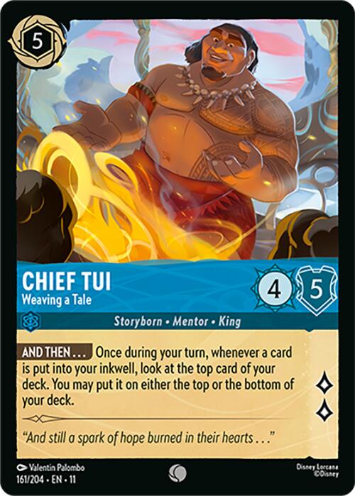 Chief Tui - Weaving a Tale (161/204) [Winterspell] Lorcana Single Disney | Red Claw Gaming