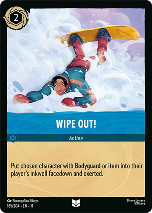 Wipe Out! (165/204) [Winterspell] Lorcana Single Disney | Red Claw Gaming