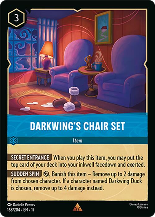 Darkwing's Chair Set (168/204) [Winterspell] Lorcana Single Disney | Red Claw Gaming