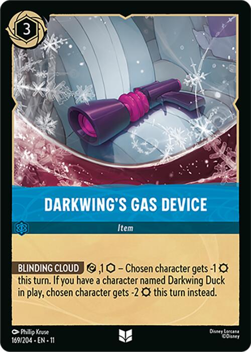 Darkwing's Gas Device (169/204) [Winterspell] Lorcana Single Disney | Red Claw Gaming
