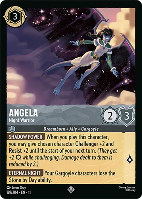 Angela - Night Warrior (187/204) [Winterspell] Lorcana Single Disney | Red Claw Gaming