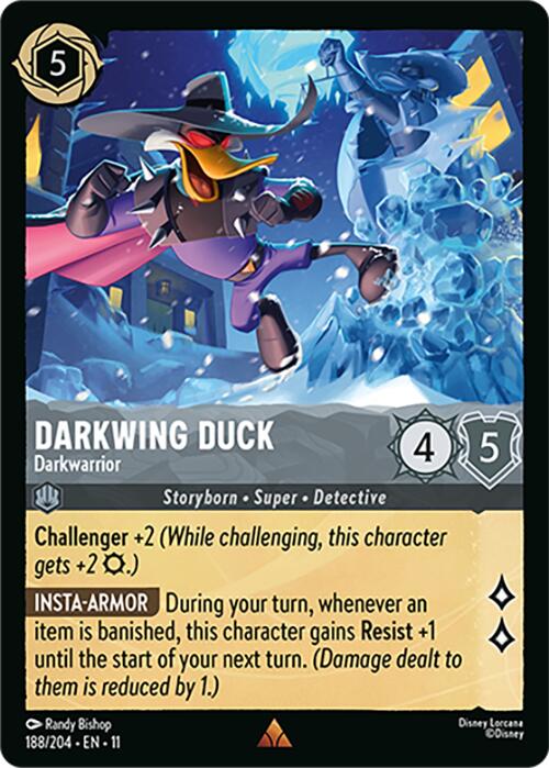 Darkwing Duck - Darkwarrior (188/204) [Winterspell] Lorcana Single Disney | Red Claw Gaming