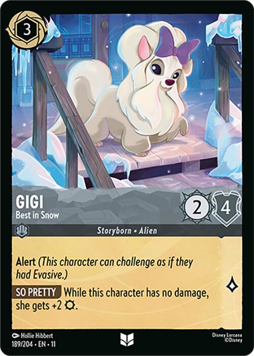Gigi - Best in Snow (189/204) [Winterspell] Lorcana Single Disney | Red Claw Gaming