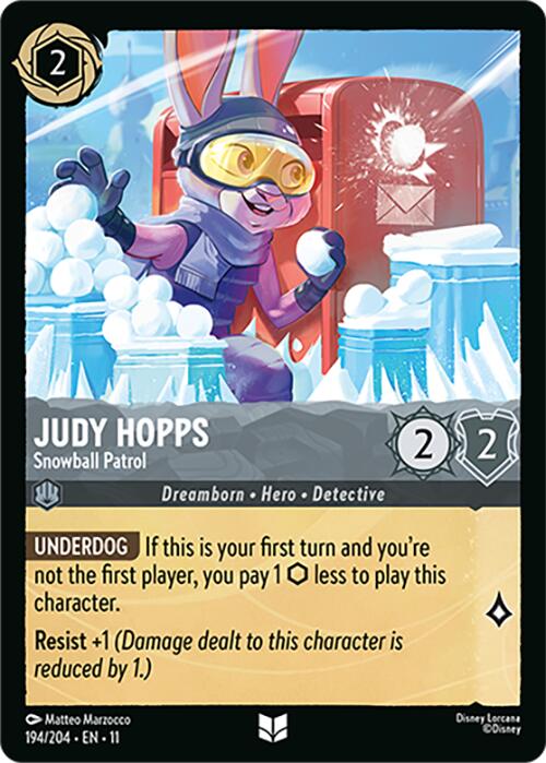 Judy Hopps - Snowball Patrol (194/204) [Winterspell] Lorcana Single Disney | Red Claw Gaming