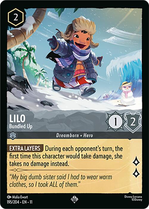 Lilo - Bundled Up (195/204) [Winterspell] Lorcana Single Disney | Red Claw Gaming