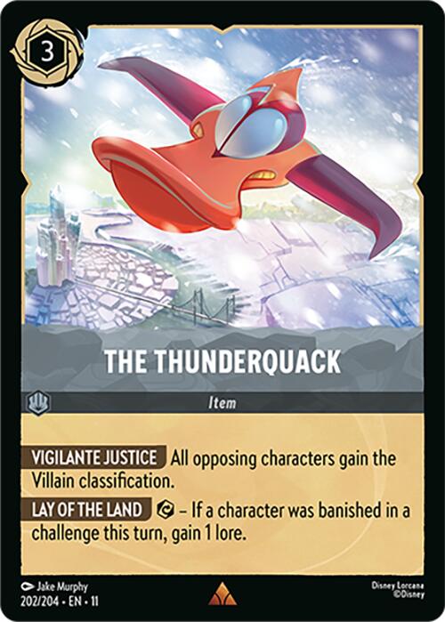The Thunderquack (202/204) [Winterspell] Lorcana Single Disney | Red Claw Gaming