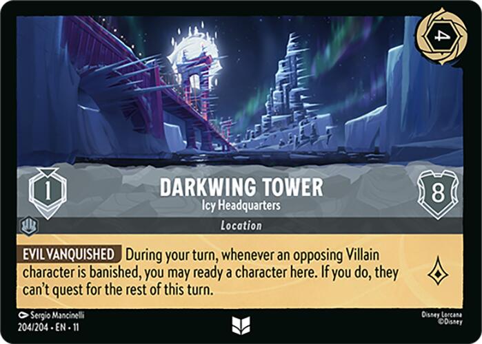 Darkwing Tower - Icy Headquarters (204/204) [Winterspell] Lorcana Single Disney | Red Claw Gaming
