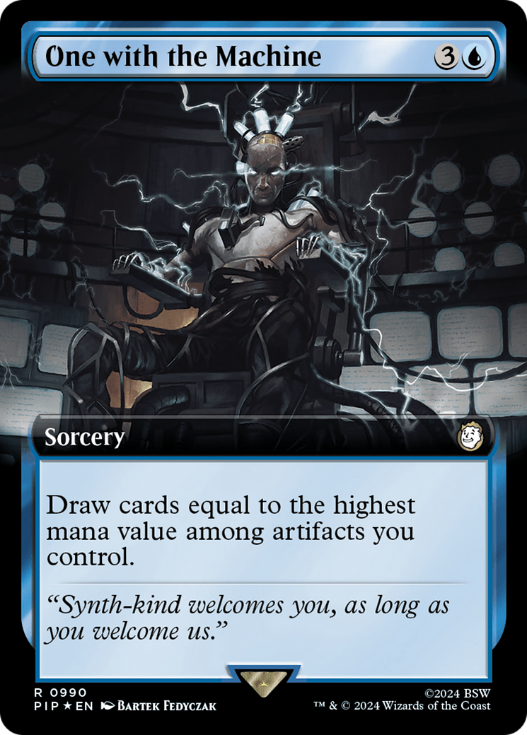 One with the Machine (Extended Art) (Surge Foil) [Fallout] MTG Single Magic: The Gathering | Red Claw Gaming
