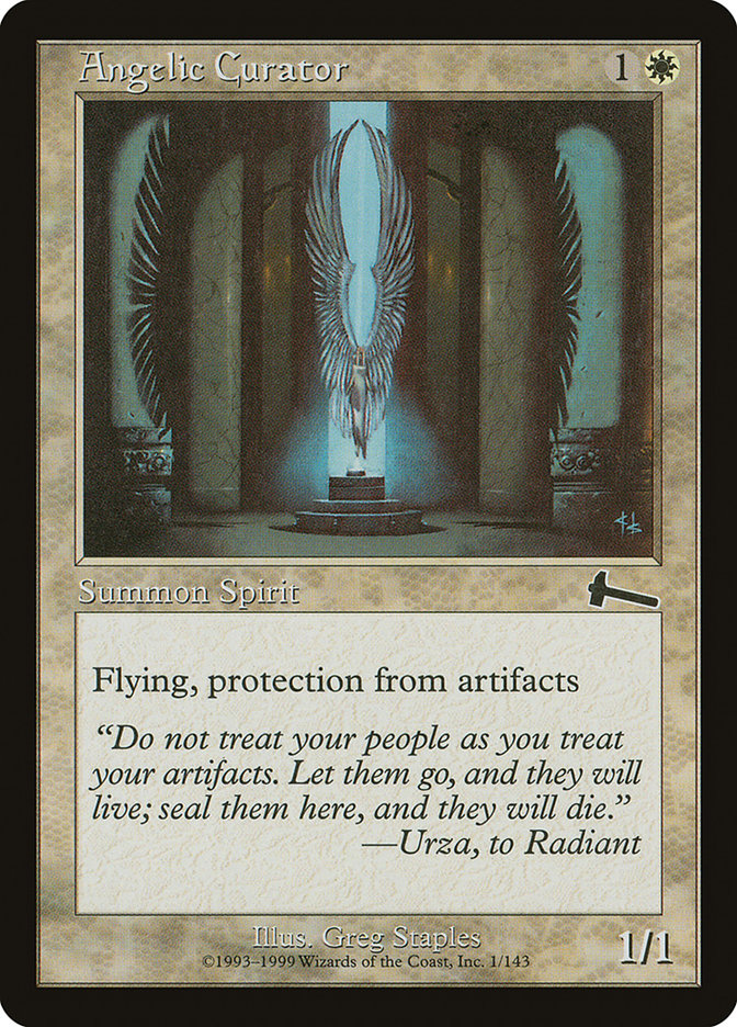 Angelic Curator [Urza's Legacy] MTG Single Magic: The Gathering | Red Claw Gaming