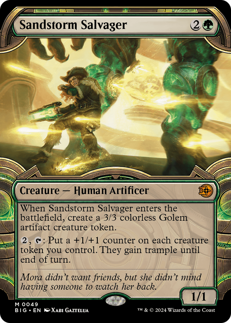 Sandstorm Salvager (Showcase) [Outlaws of Thunder Junction: The Big Score] MTG Single Magic: The Gathering    | Red Claw Gaming